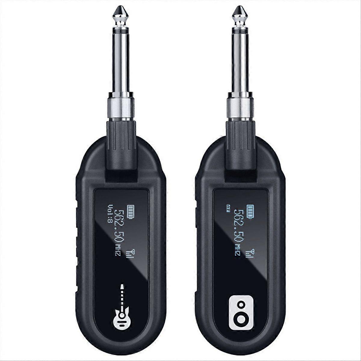 Guitar Wireless System Transmitter Receiver Rechargeable UHF Wireless Transmitter for Electric Guita