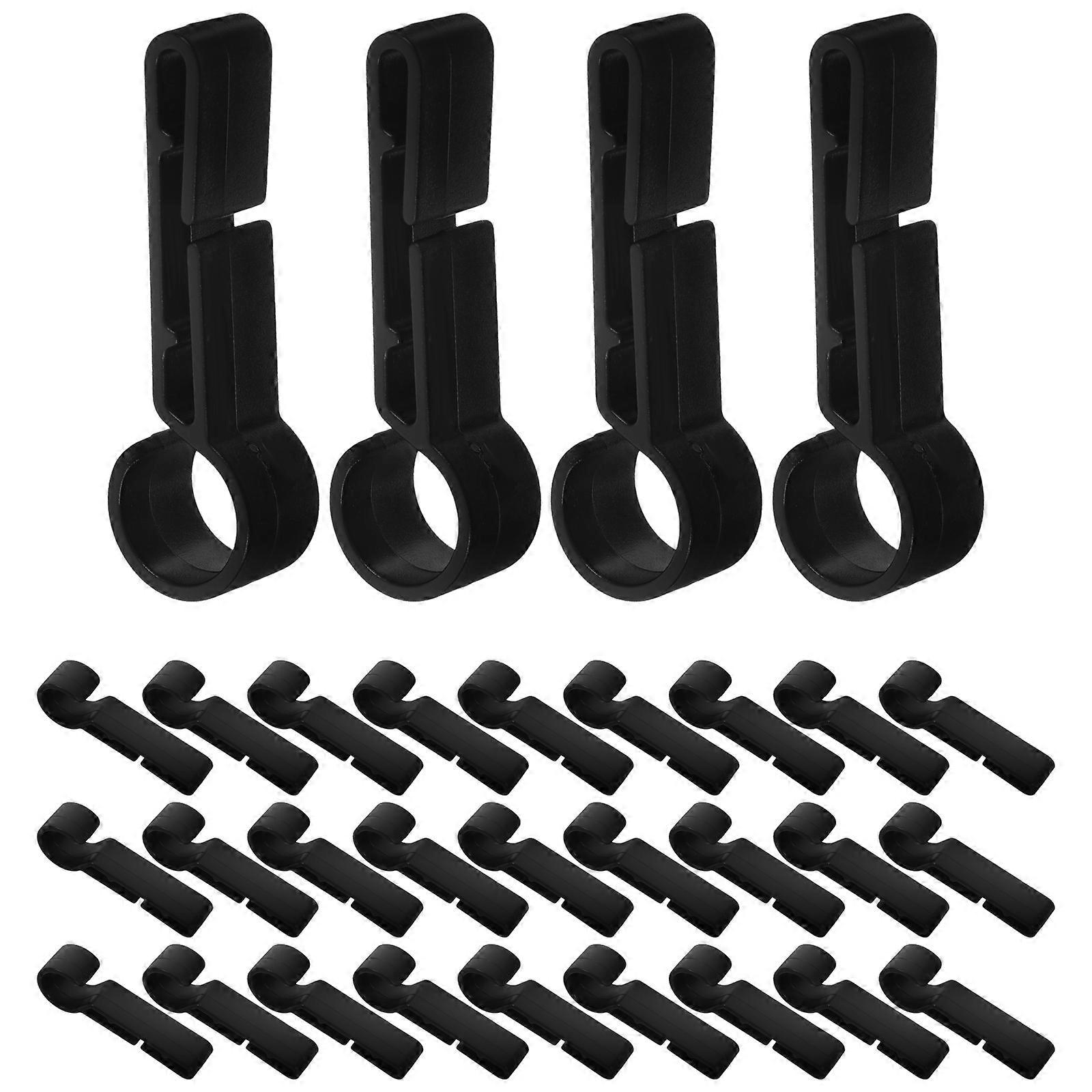 100pcs Clips for Headlamp Hooks Hard Hat Light Clips Plastic Accessory