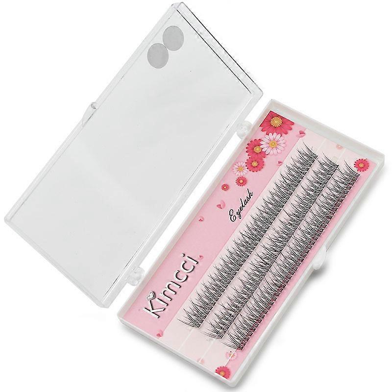7 Pairs of Comfortable and Lively Natural False Eyelashes with Fox-like Eye Tail Elongation and Transparent Rod-shaped Eyelashes