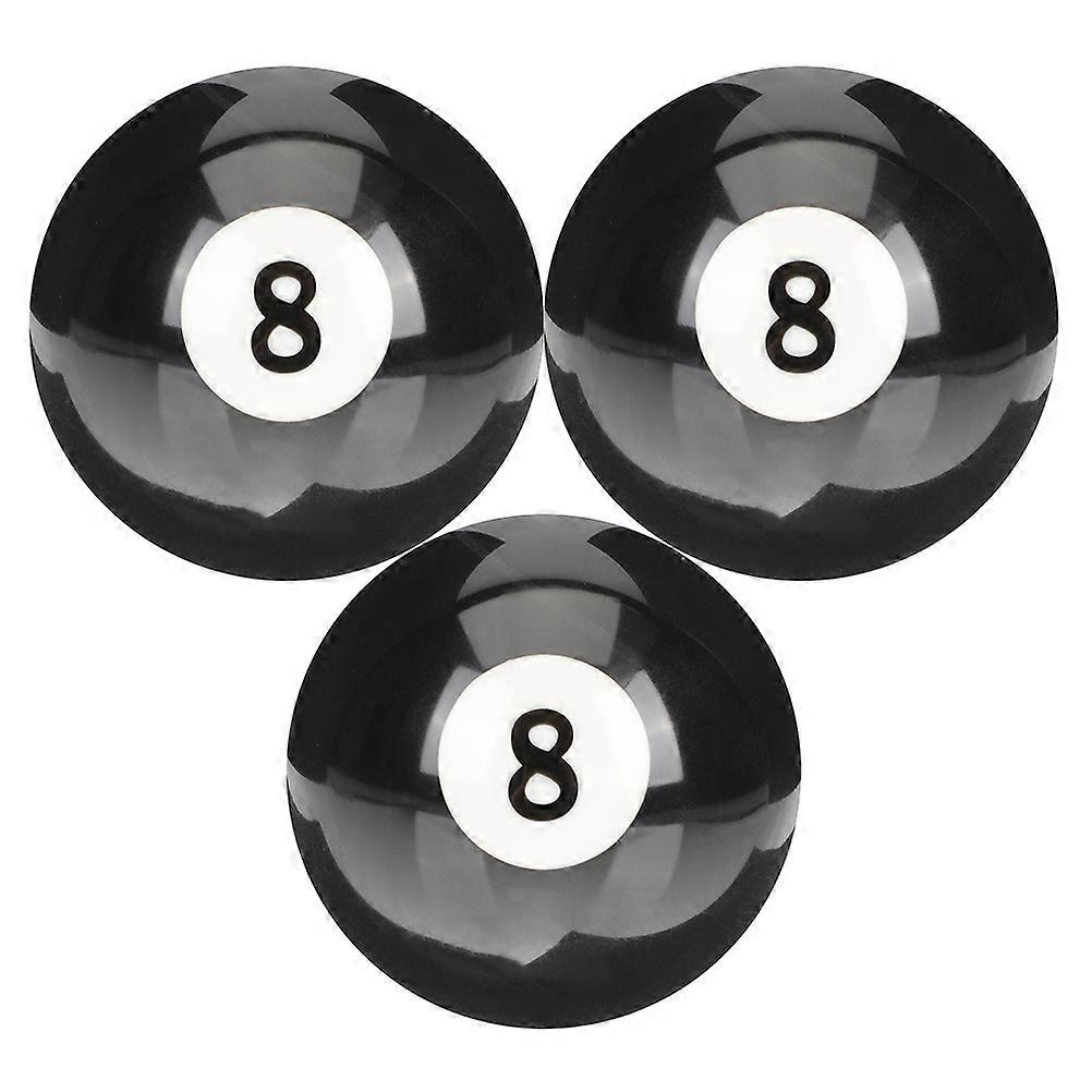 Resin Billiard Cue Ball for Playing Smooth Black Pool Ball with Precision and Balance 3Pcs