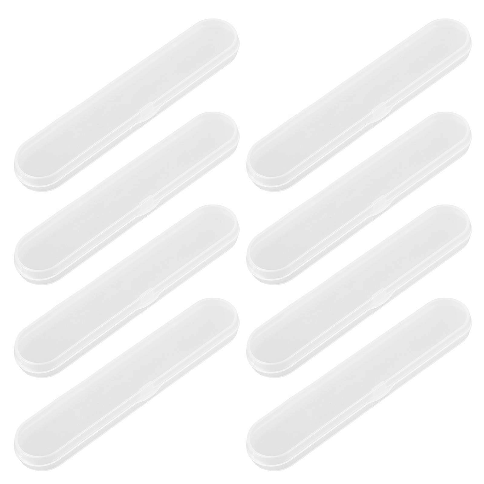 Plastic Thermometer Case Transparent Storage Box for Storage 8Pcs