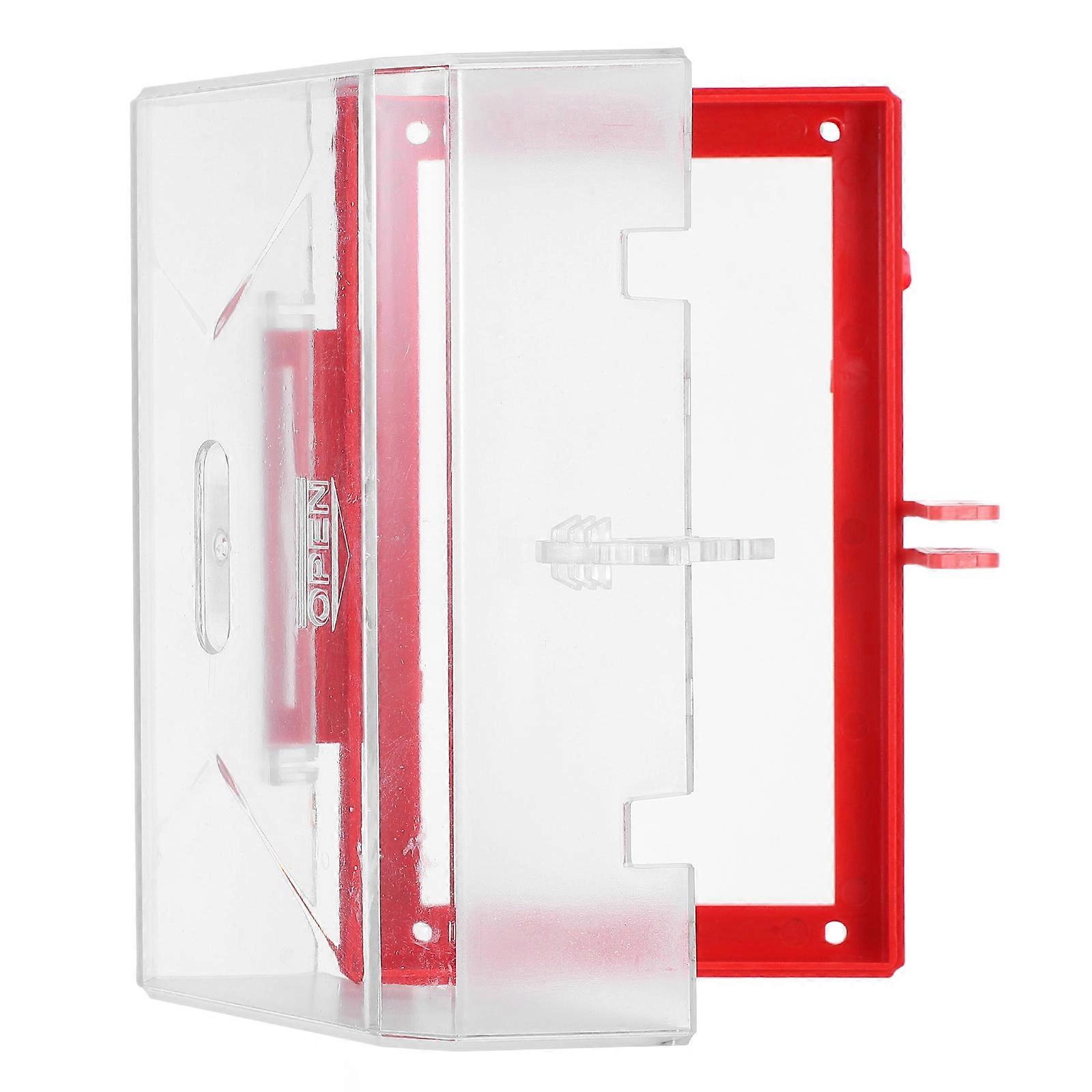 Emergency Stop Button Cover Lockout for Power Shutdown Transparent Plastic