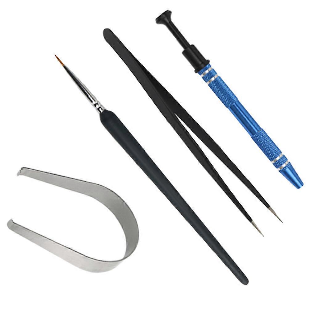 Keyboard Puller Kit Brush Tweezers for Switch Stem Holder 2Sets