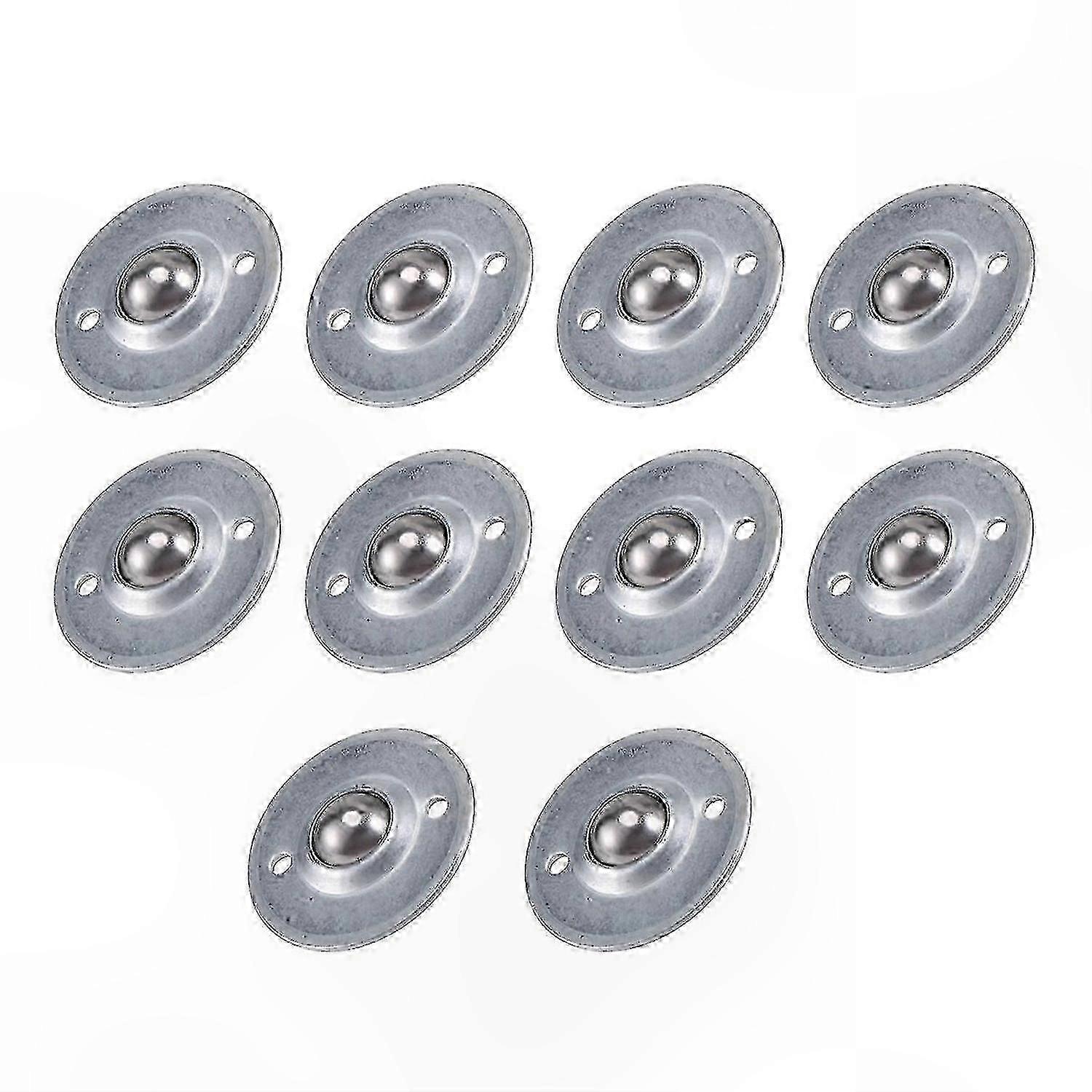 10 Pack 5/8-Inch Steel Roller Ball Flange Conveyor Components