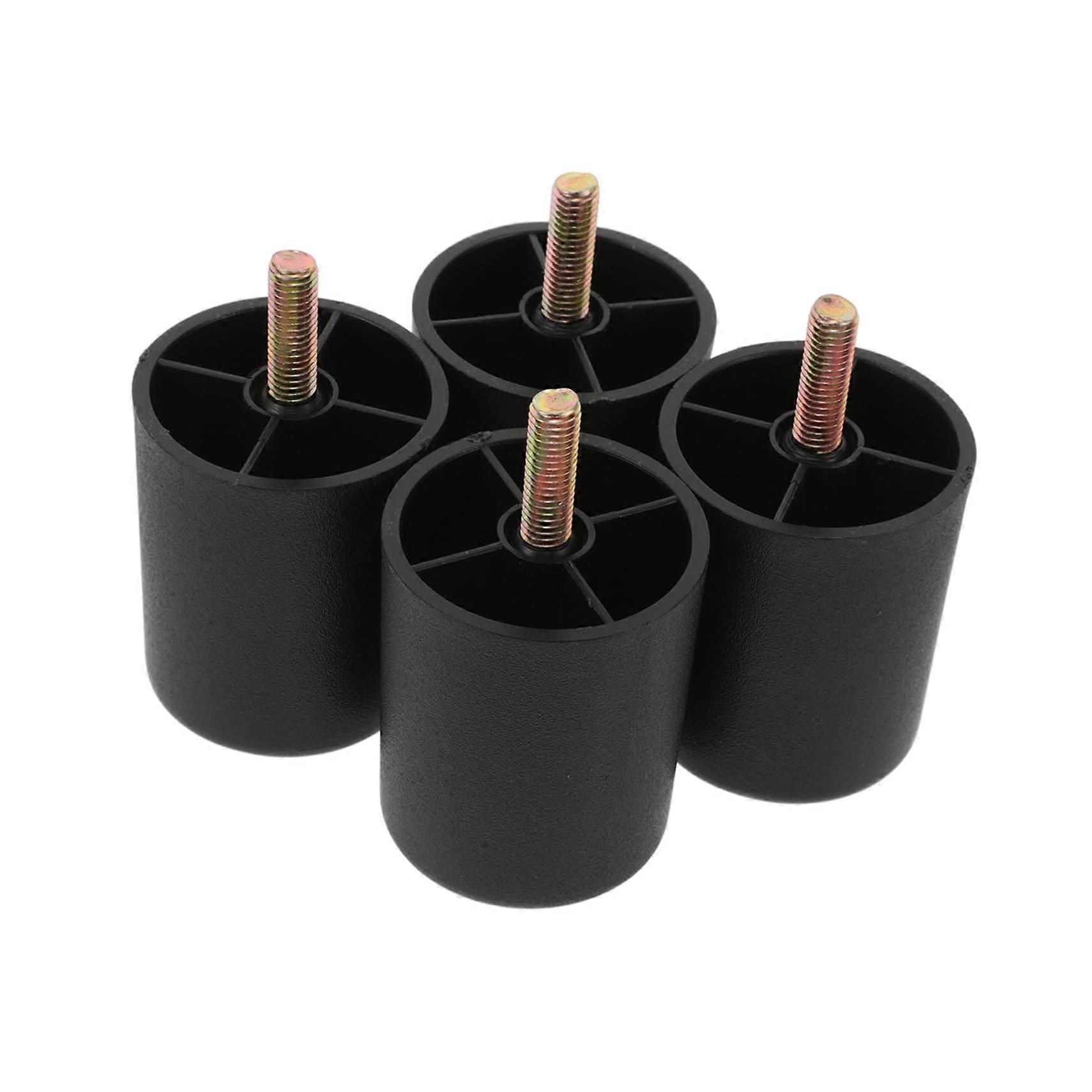 4pcs Round Furniture Legs Replacement for Sofa Chairs Cabinets Easy Install Scratch Protection