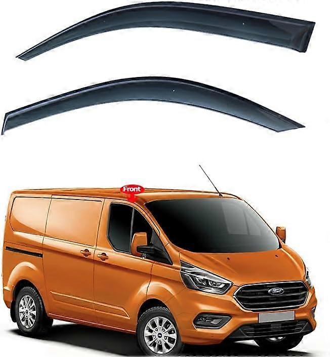 Window Rain Guards 20122022 Side Wind Deflectors Weather Protection for Ford Transit Custom
