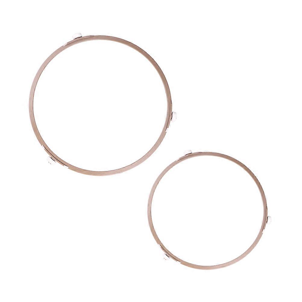 Microwave Turntable Ring Plastic Support Tray for Even Heating 2Pcs