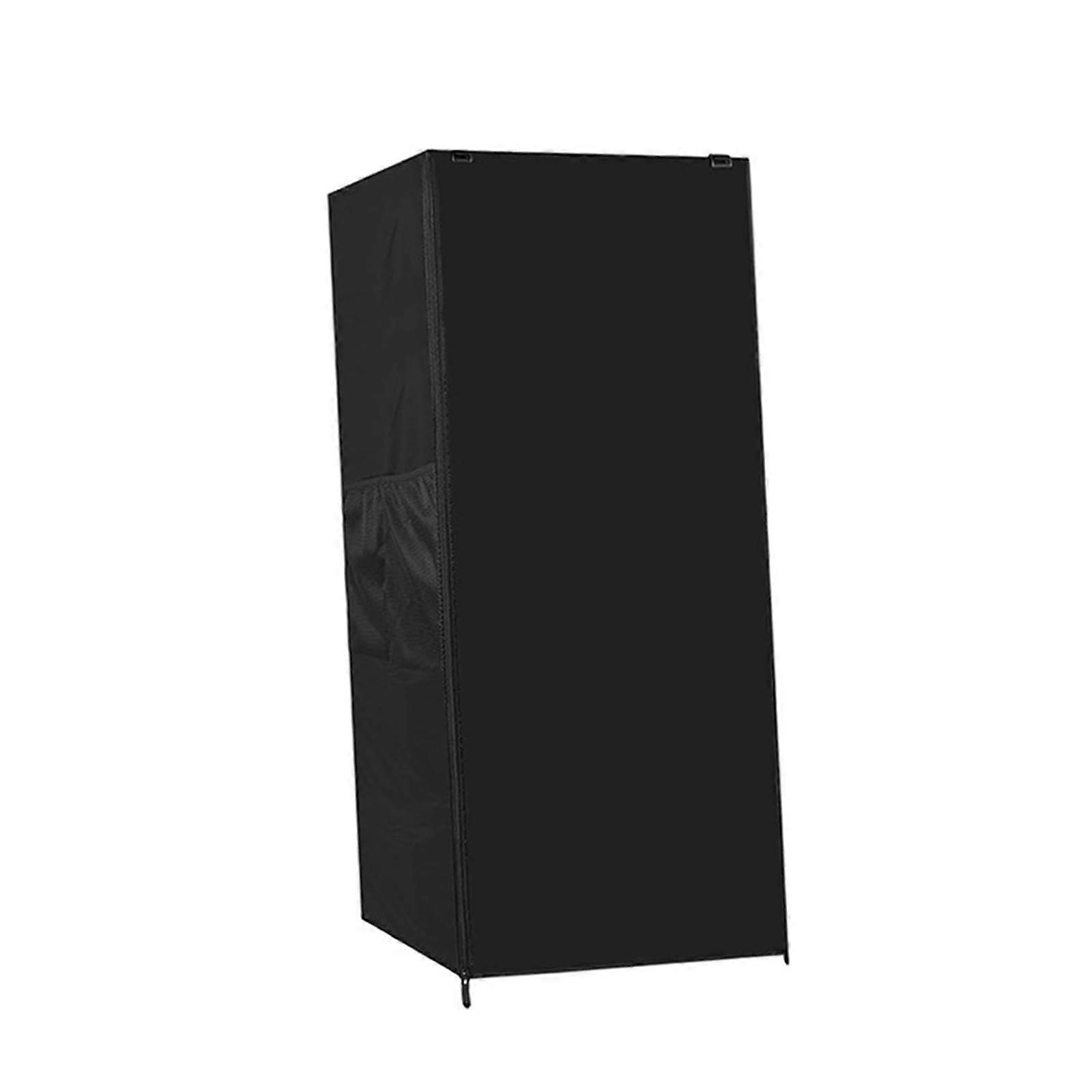 Upright Refrigerator Cover with Heat Dissipation Vent, Durable Polyester Full Height Protector for Home Restaurant