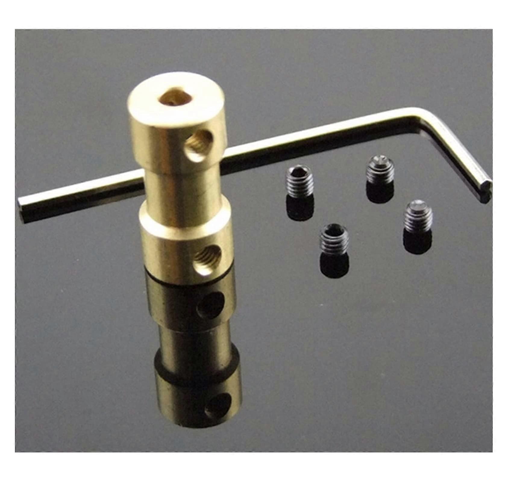 Motor Shaft Coupling Brass 4mm to 5mm D9 L20 Precise Secure Connector for Motor