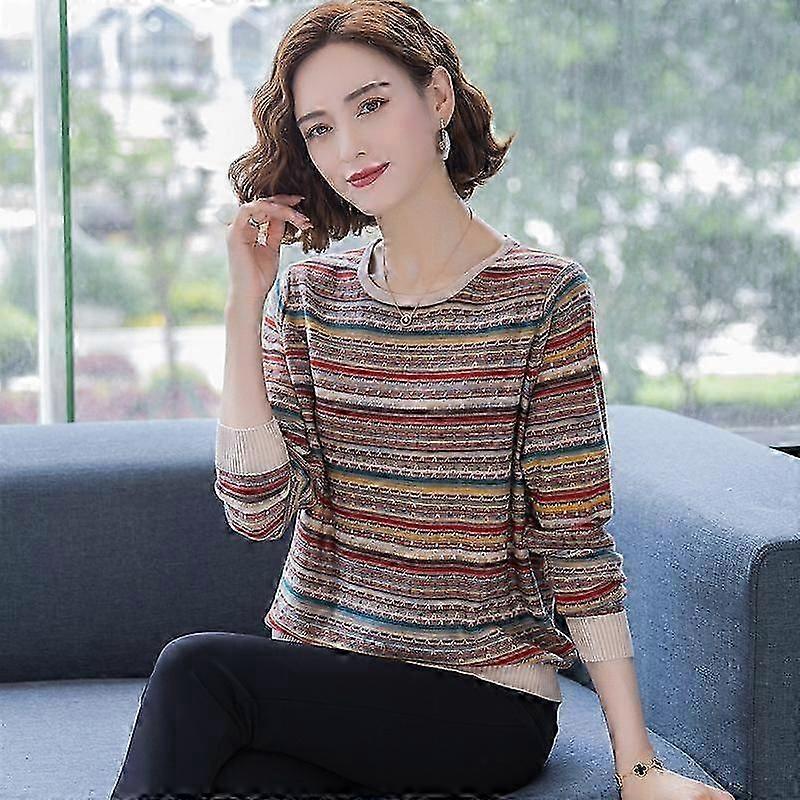 Maglioni e camicie a righe da donna primaverili