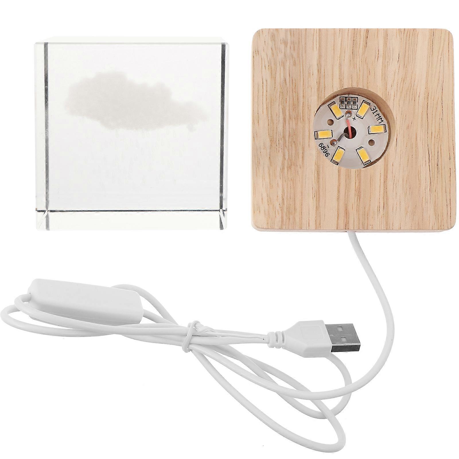 USB Lamp Crystal Cube Decorative Night Light for Game Room 3Pcs