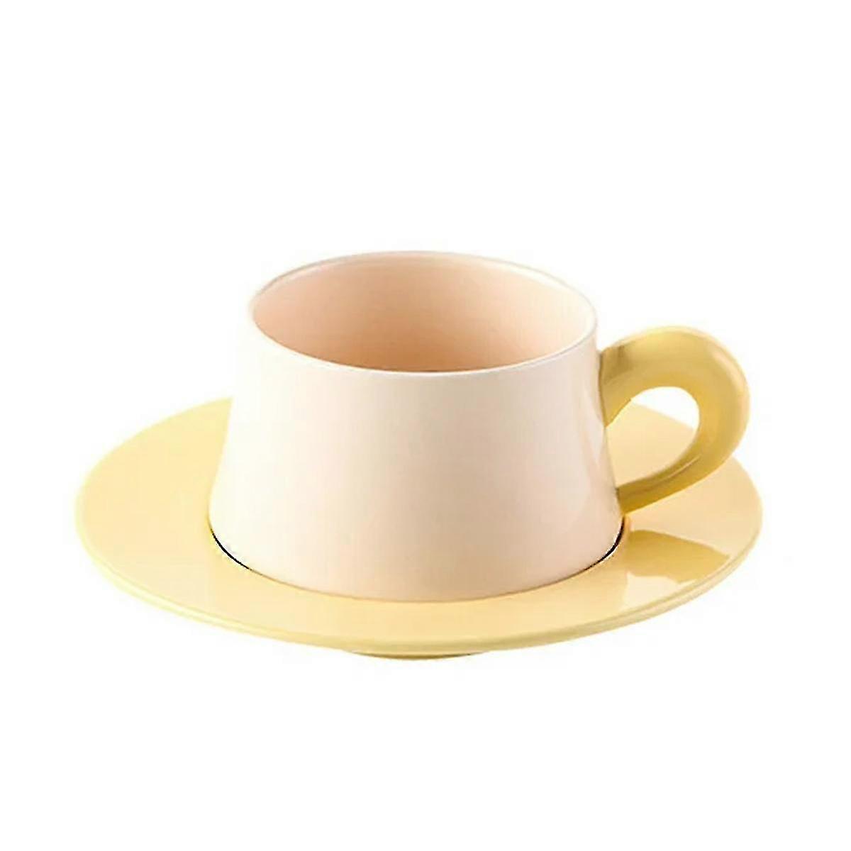2025 Ceramic coffee cup with saucer