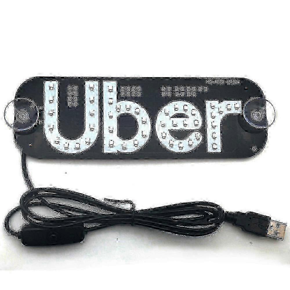 2025 USB-Rechargeable LED Sign Light for Vehicle Windshield - Bright Lamp