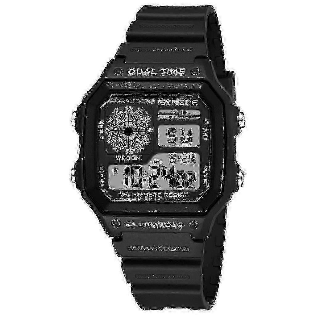 Men's AE1200WH-1A Black Analog Digital Multi-Function Watch