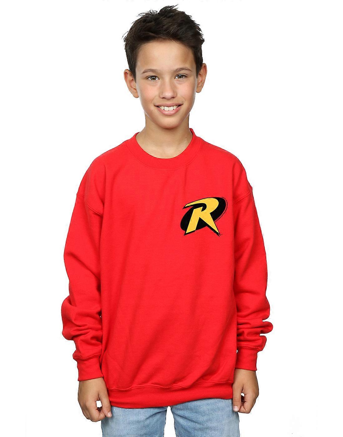 DC Comics Boys Batman Robin Logo Sweatshirt