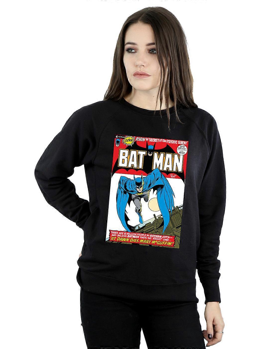 DC Comics Women's Running Batman Cover Sweatshirt