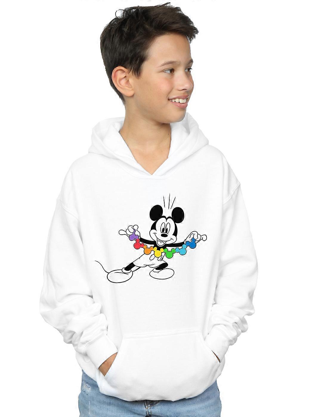 Disney Boys Mickey Mouse Rainbow Chain Hoodie