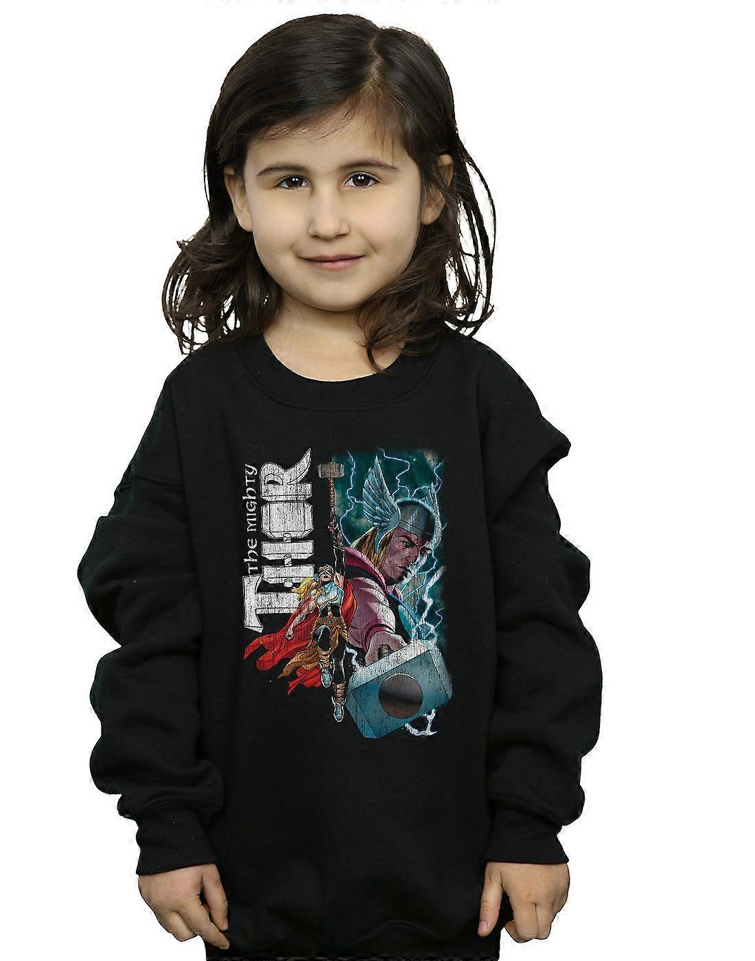 Marvel Girls The Mighty Thor Mighty Duo Sweatshirt