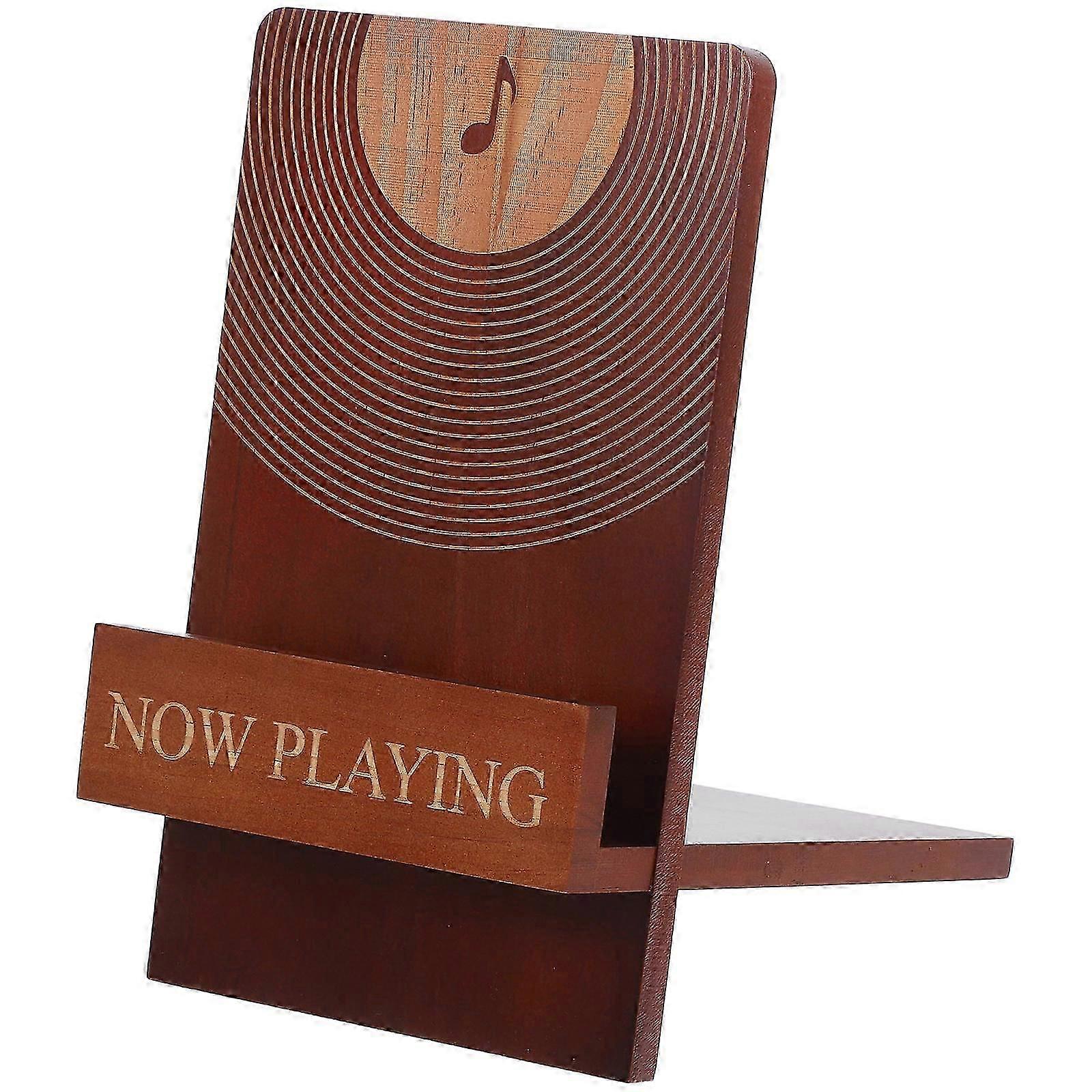 Desktop Black Vinyl Record Display Stand Holder