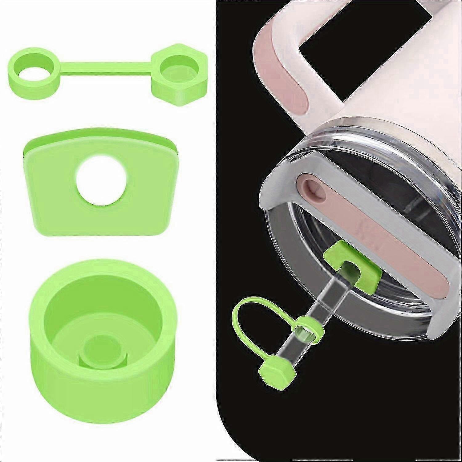 3Pcs Silicone Spill Proof Stopper Set - Mantenha seu Stanley Cup 2.0 40oz/30oz Tumbler Leak-Free!