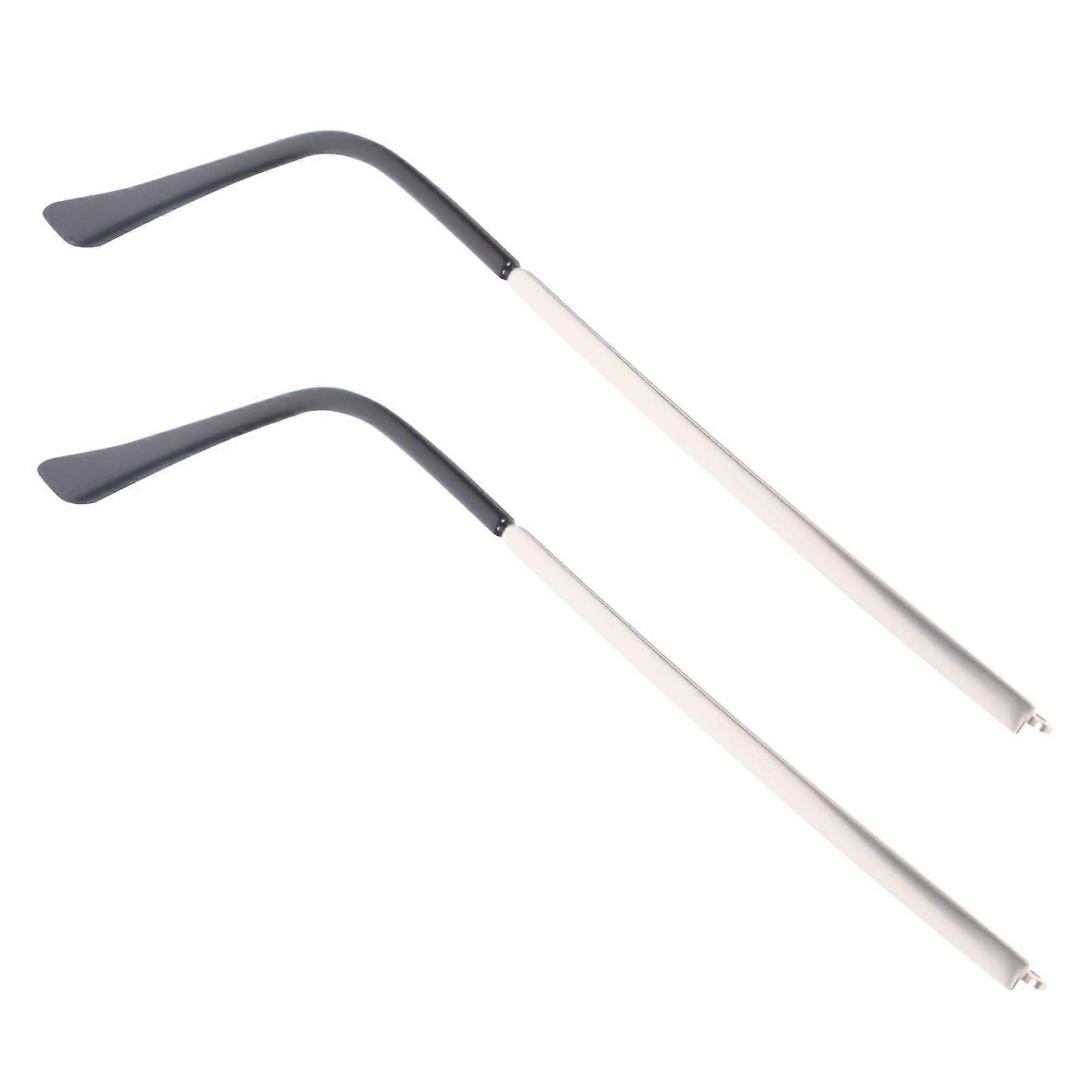 Metal Eyeglass Replacement Temples Durable Silver Arms for Glasses and Sunglasses