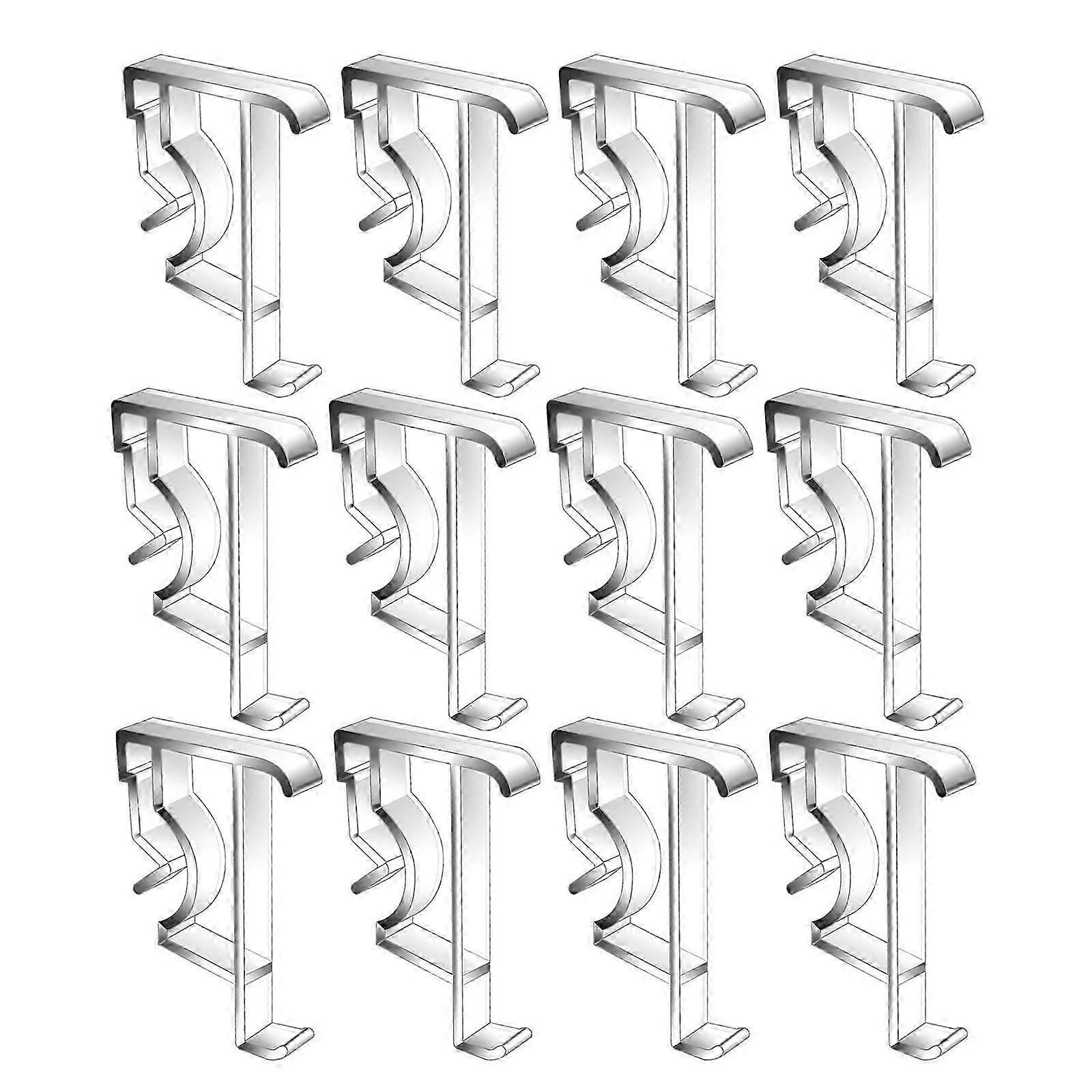 Clear Plastic Valance Clips for Blind Replacement 12Pcs Pack