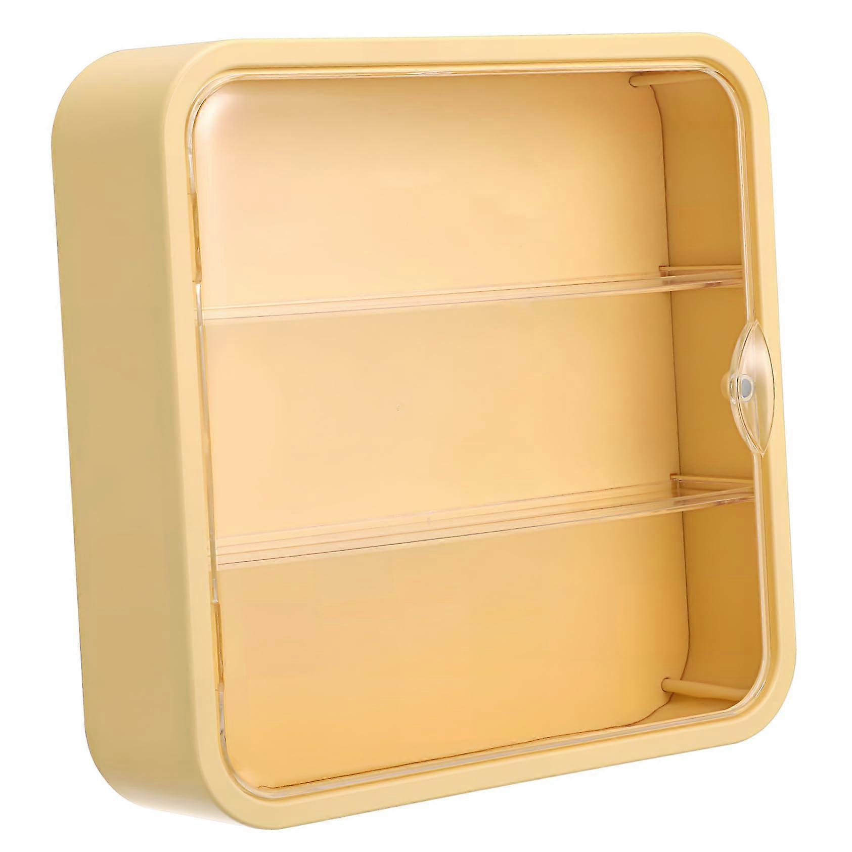 Wall-Mounted Display Case for Figures with Adhesive Backing