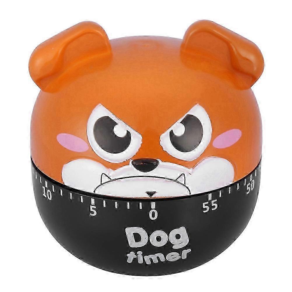 Mechanical Kitchen Timer Cute Dog Manual Counters for Home Cooking Reminder Tool(Brown)