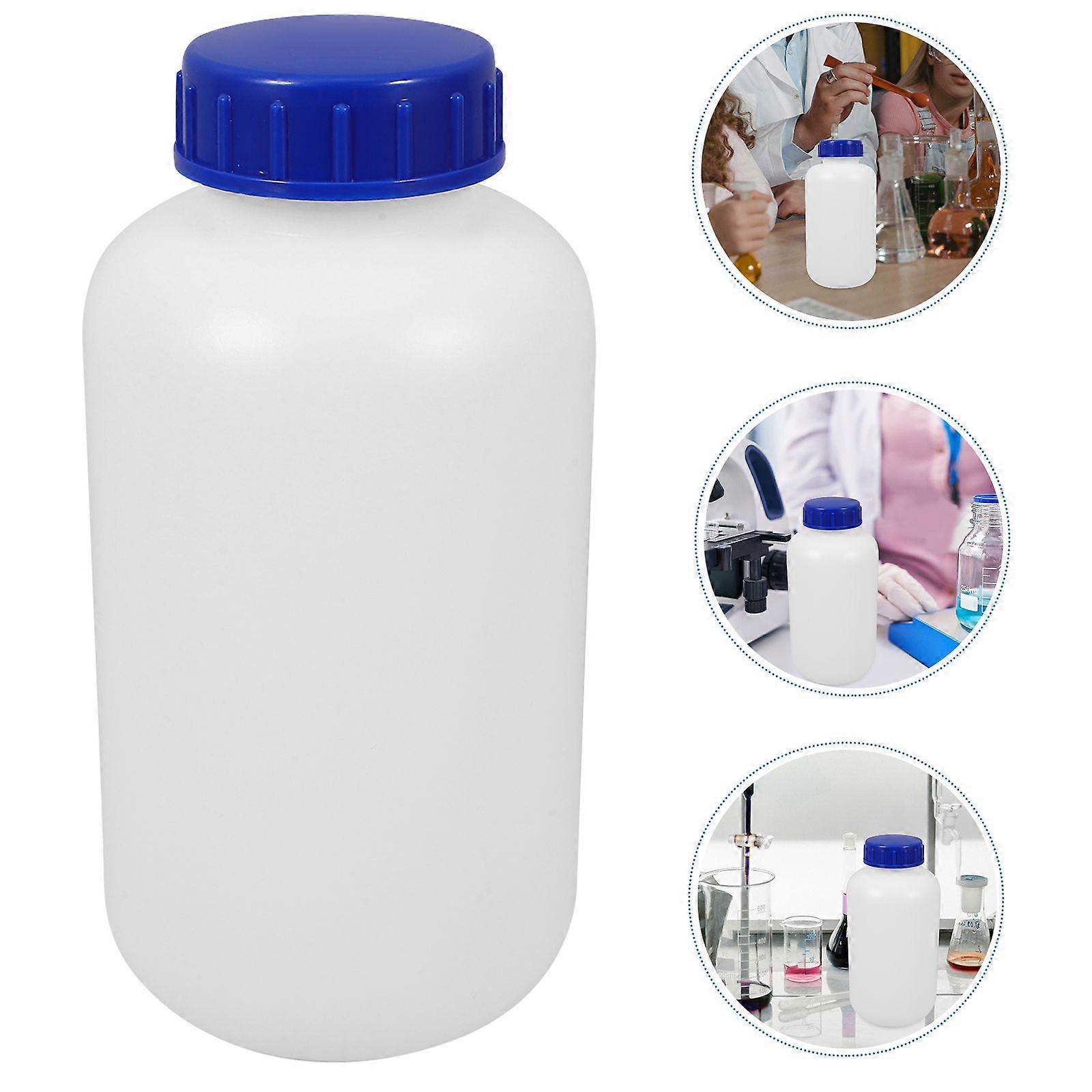 3pcs Reagent Bottles Empty Liquid Storage Bottles with Cap Refillable Sample Bottles(1L)