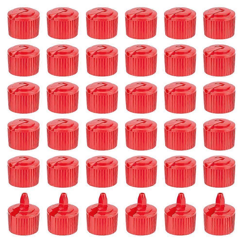 Plastic Bottle Caps Bottle Lids Column Crimson 27.5x21.5mm Inner Diameter: 24mm