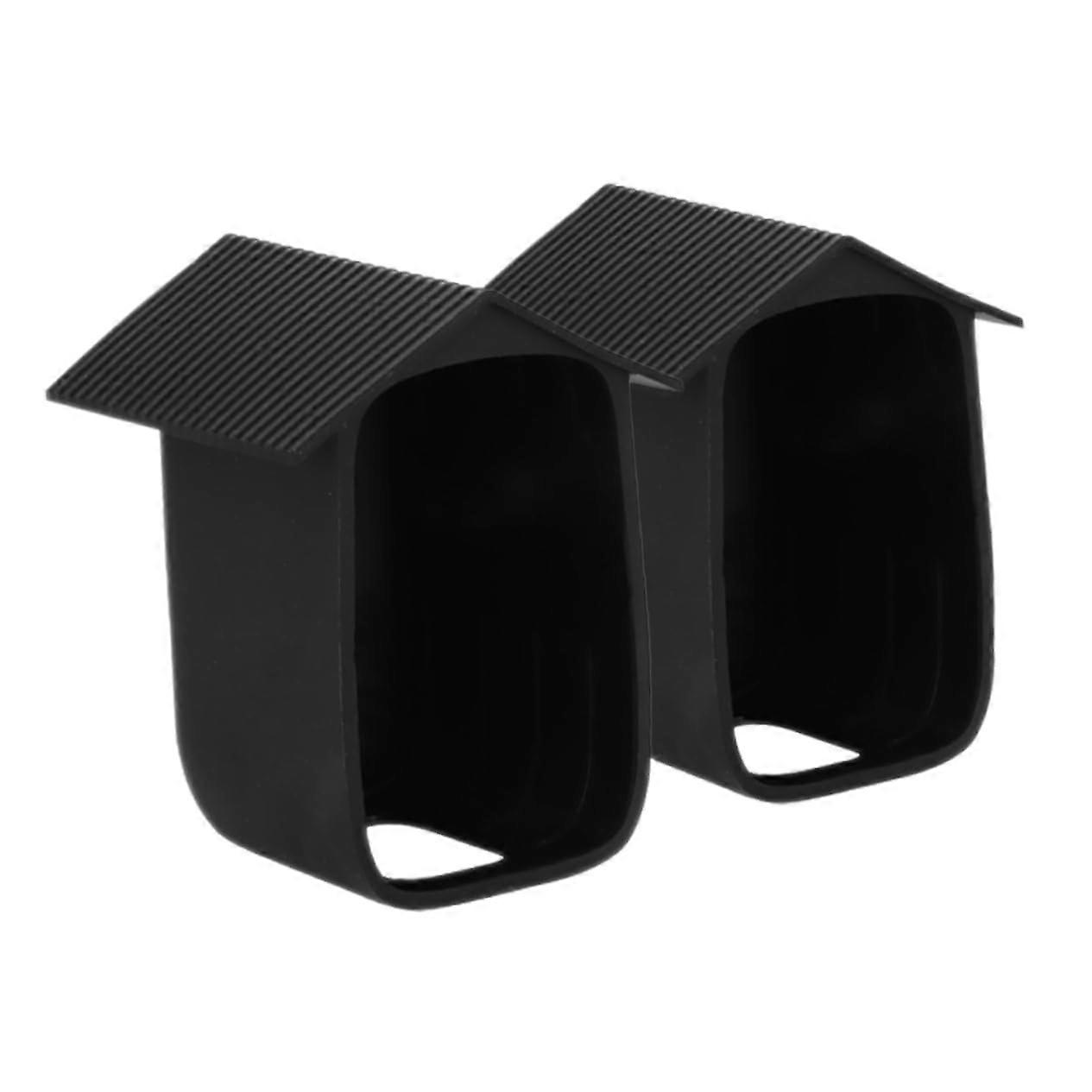 2pcs Outdoor Security Camera Cover Waterproof CCTV Housing Rainproof Protective Shield