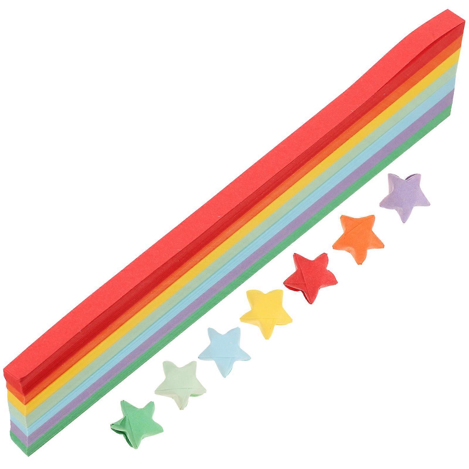 Star Origami Paper for Handwork 540 Pieces Colorful Folding Paper Craft Set