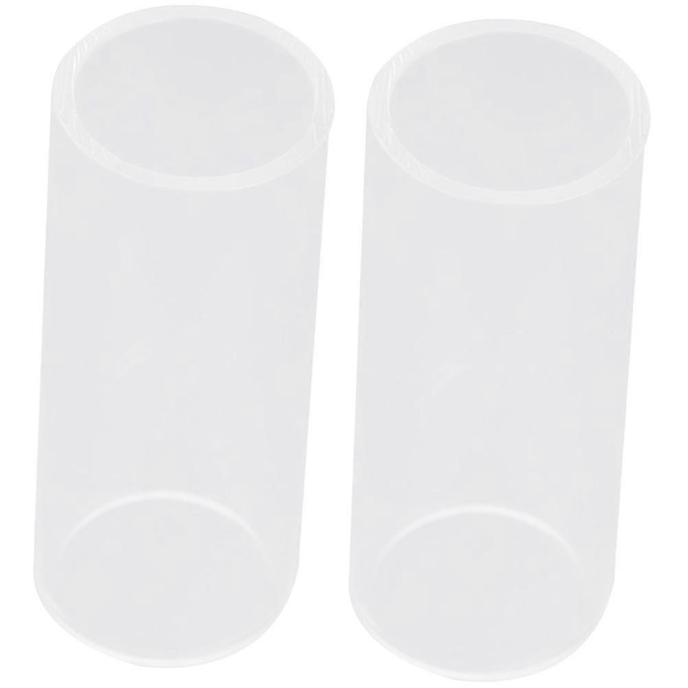 Clear Glass Guitar Slide Accentuates Middle Harmonics Guitar Practice 2Set