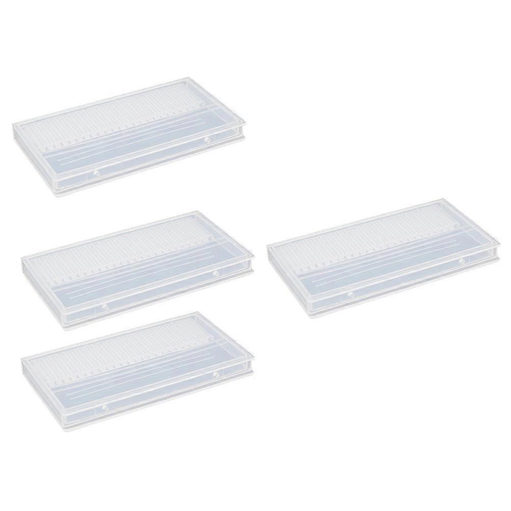 Nail Drill Bits Storage Case 4Pcs Special Boxes for Manicure Grinding Head