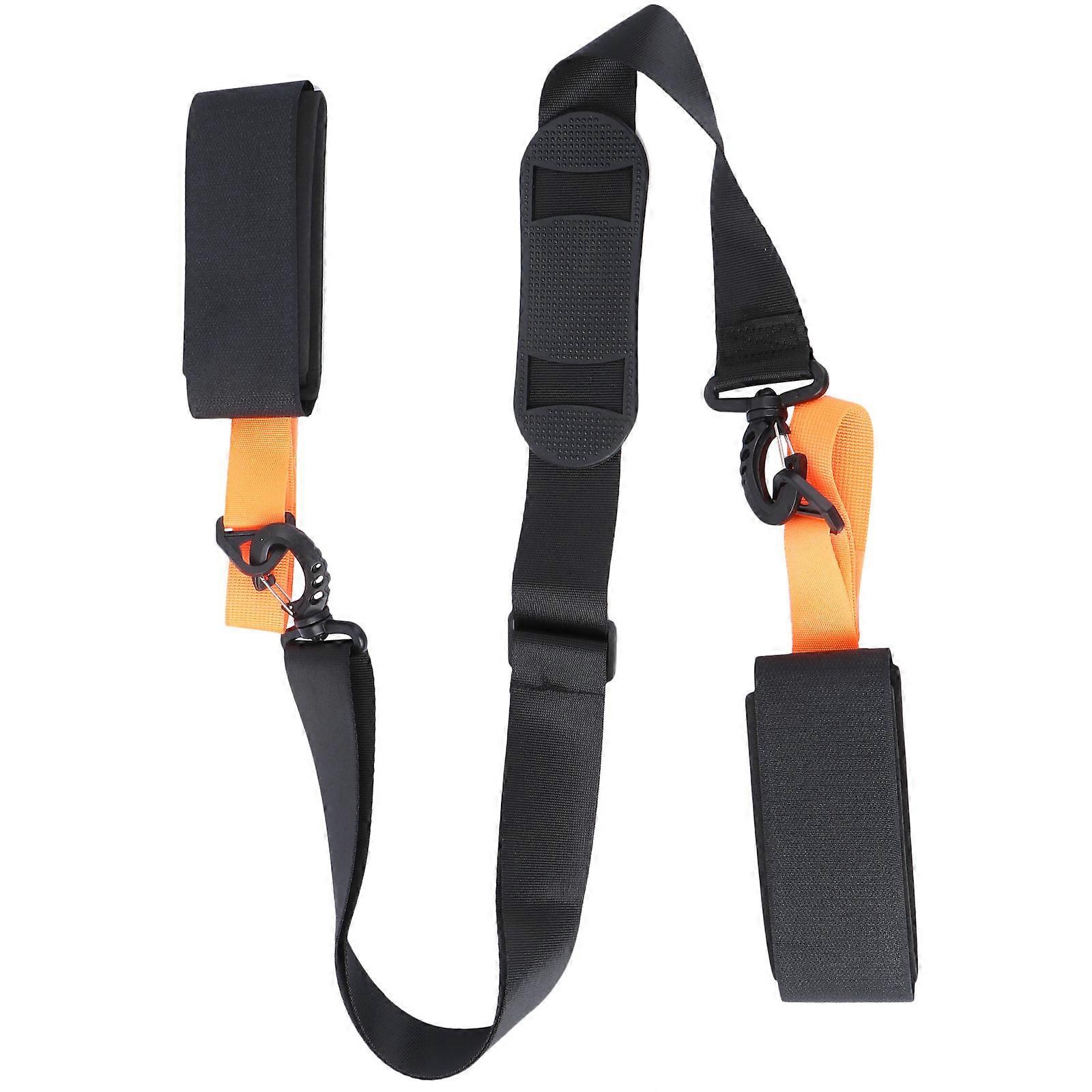 Snowboard Carry Strap Adjustable for Comfortable Ski Handling Orange