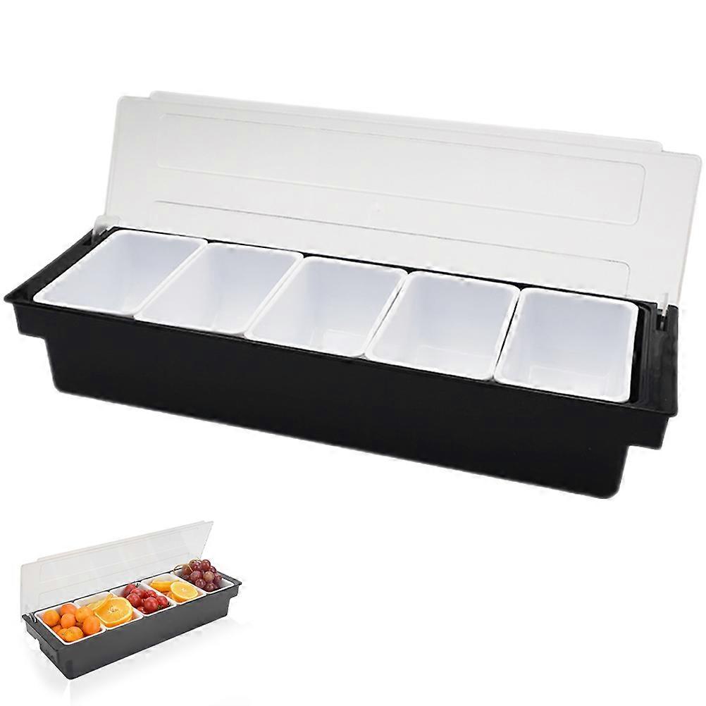 Assorted Color Fruit Box for Storage Plastic Divided Snack Container for Serving