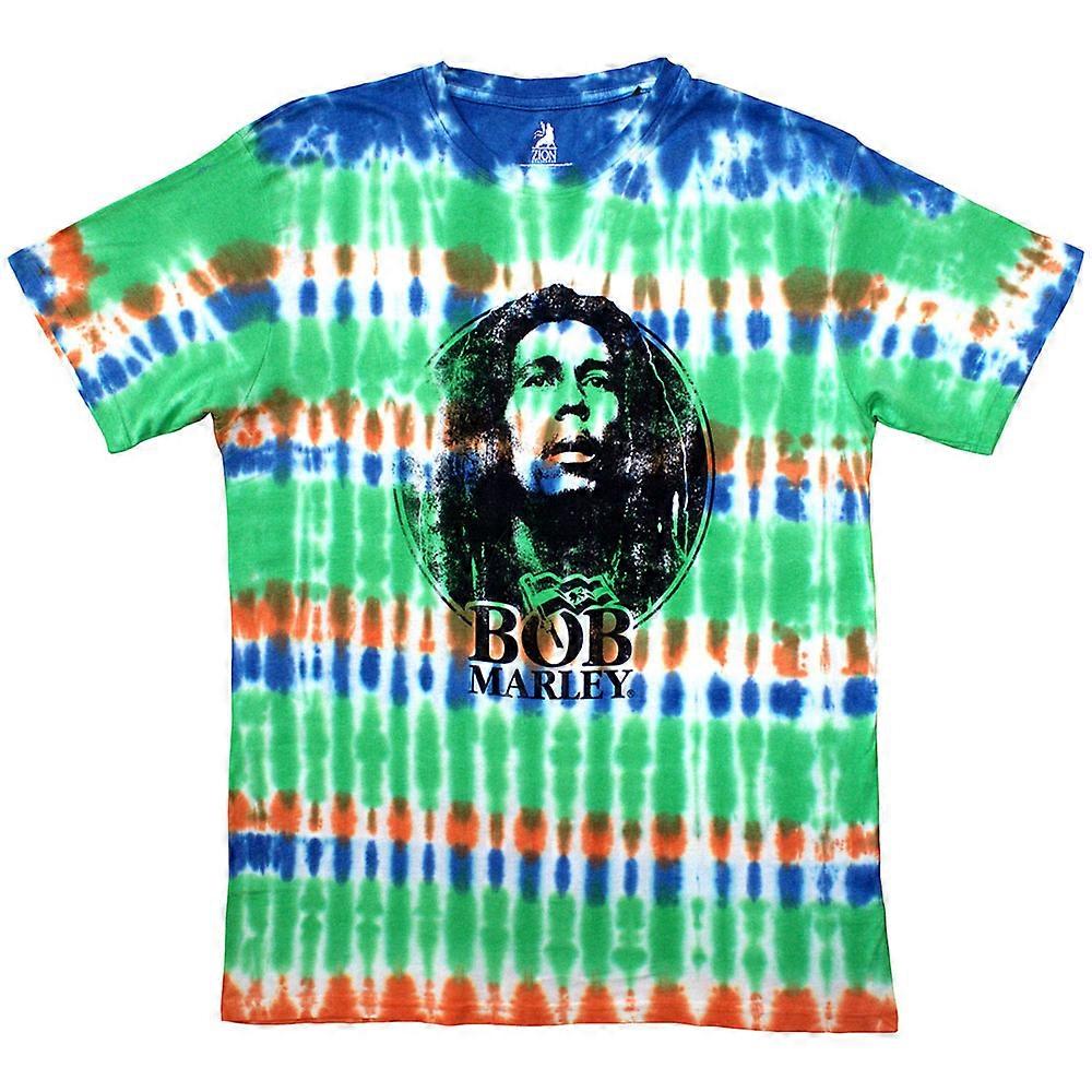 Bob Marley Smoke Gradient Dip Dye T 恤