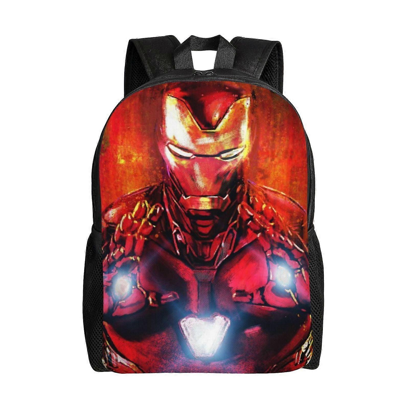 j4999 Iron Man Backpack, Travel Laptop Backpack, Water Resistant College School Computer Bag, Durable e4999
