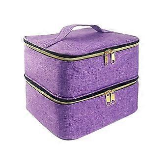 Nail Polish Organizer Nail Polish Storage Bag Portable Nail Polish Holder Holds 30 Bottles and Nail