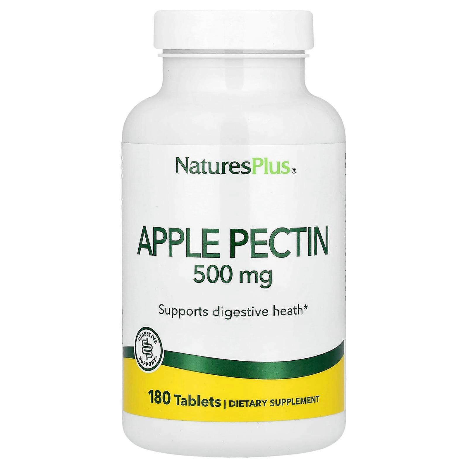 NaturesPlus, Apple Pectin, 500 mg, 180 Tablets