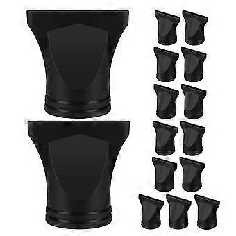 Professional Hair Dryer Nozzle Attachment for Styling 45Pcs Black Plastic