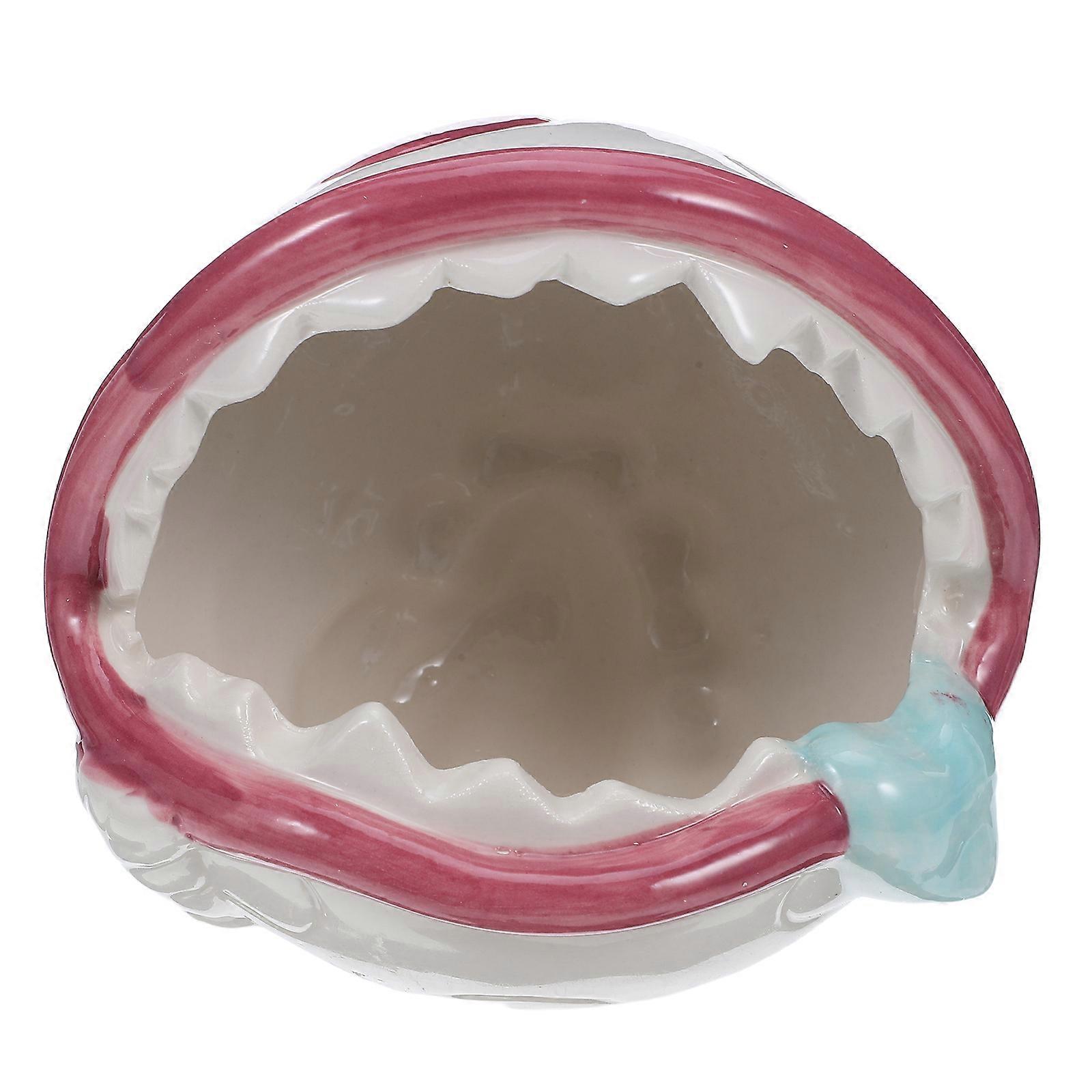 Ceramic Ashtray Durable Porcelain Material for Desktop Use