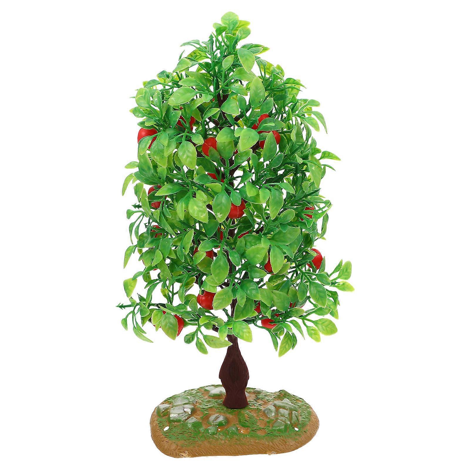 Simulation Fruit Tree Model Ornament for Decoration Use Plastic Material