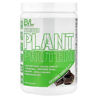 EVLution Nutrition, Stacked Plant Protein, Natural Chocolate, 0.66 lb (300 g)