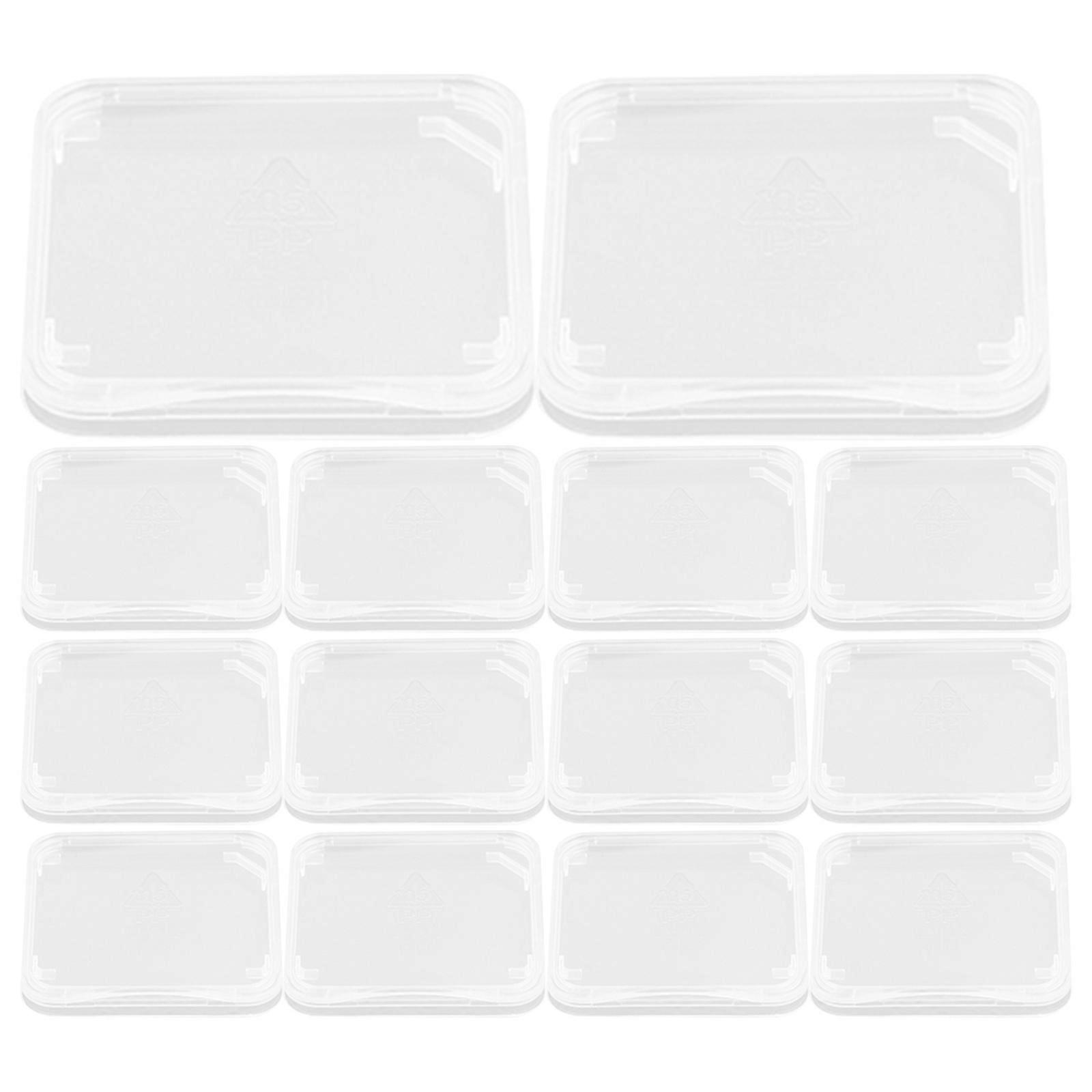 Card Box Transparent Memory Storage Case for Storage Use 1Set
