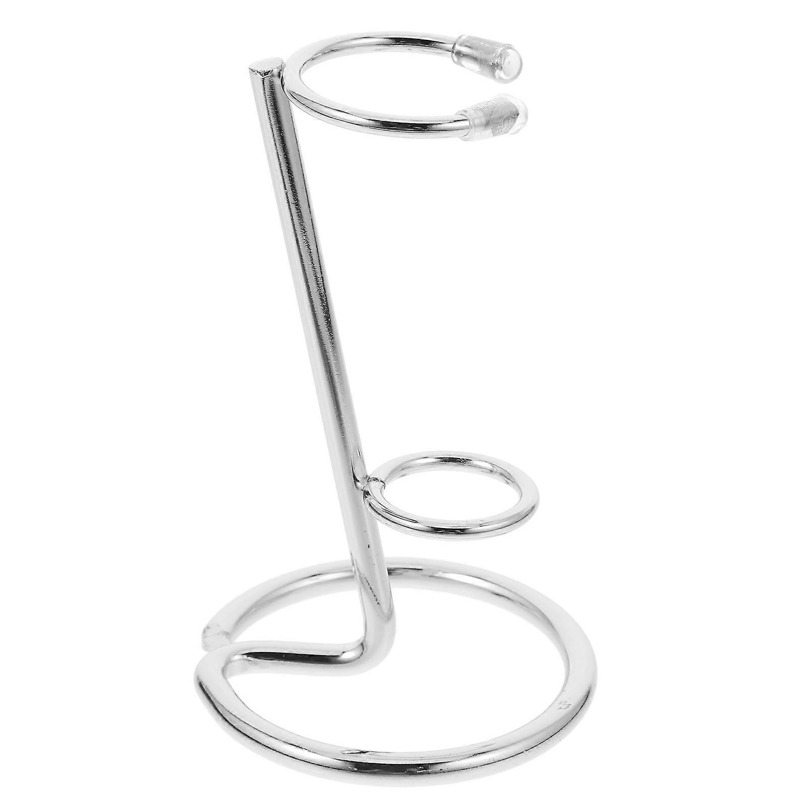 Crystal Stand Hexagonal Cylindrical Pedestal for Display 5Pcs Set Silver