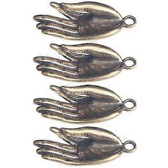 Buddha Pendant Copper Hanging Pendant for Decoration 4Pcs Decorative Set