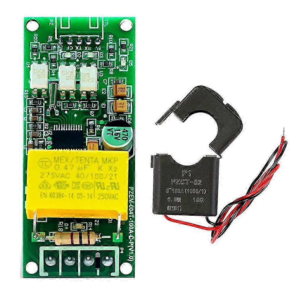 PZEM 004T Version Wattmeter+Open CT Volt Test Module compatible with