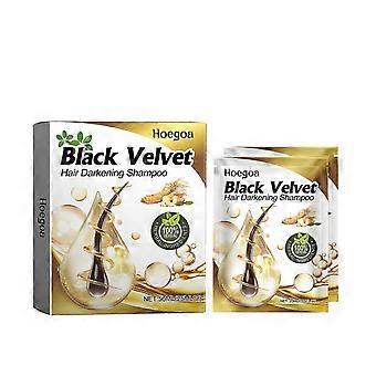 Blackvelvet Nourishing Black Hair Shampoo - Deep Clean, Moisturizing Scalp Massage, Restores Hair Color