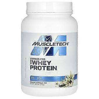 MuscleTech, 100% grasgevoerd wei-eiwit, Deluxe Vanille, 816 g (1,8 lbs)